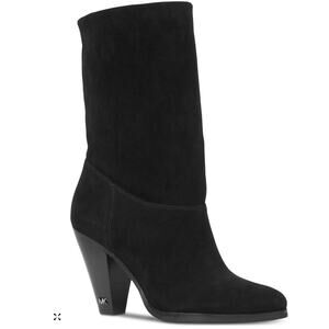 Michael Kors Diva Black Suede Ankle Boots Women’s Size 6.5